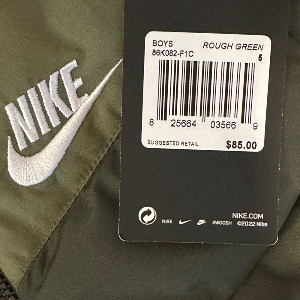 Nike Olive and Sage Hooded Puffer Jacket - Picture 13 of 14